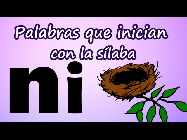 palabras que empiecen por ni