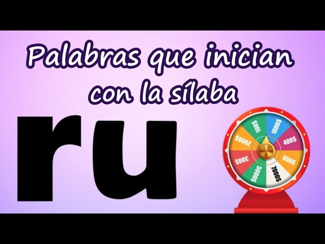 palabras que empiecen por ru