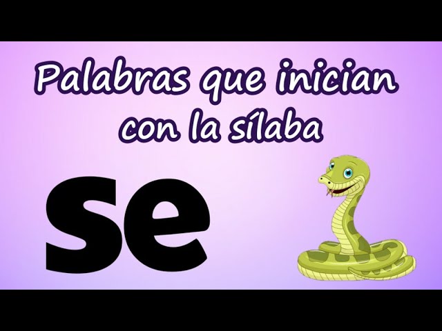 palabras que empiecen por se