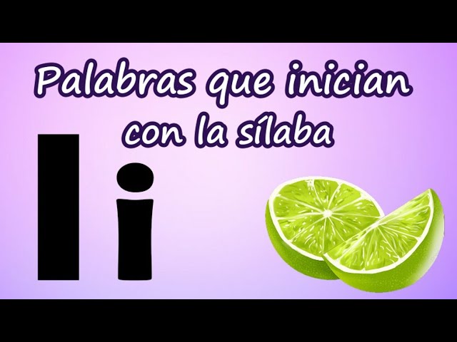 palabras que empiezan por li