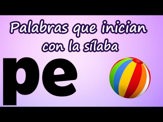 palabras que empiezan por pe