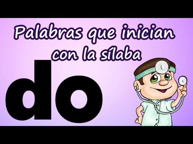 palabras que inicien con do