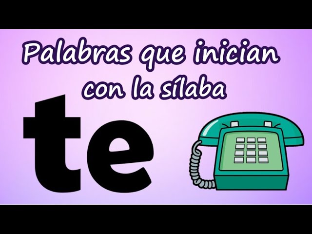 palabras que inicien con tu