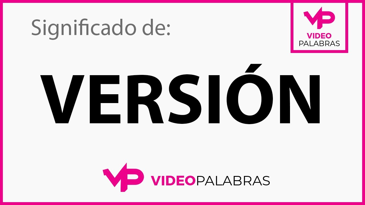 palabras que se forman con version