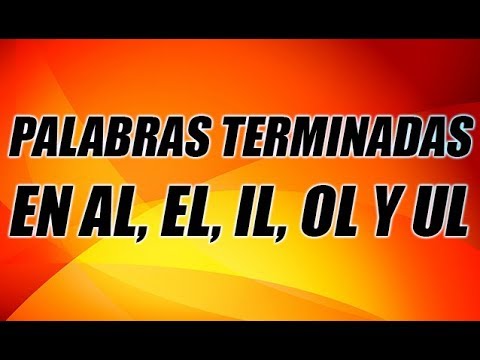 palabras que terminen con al