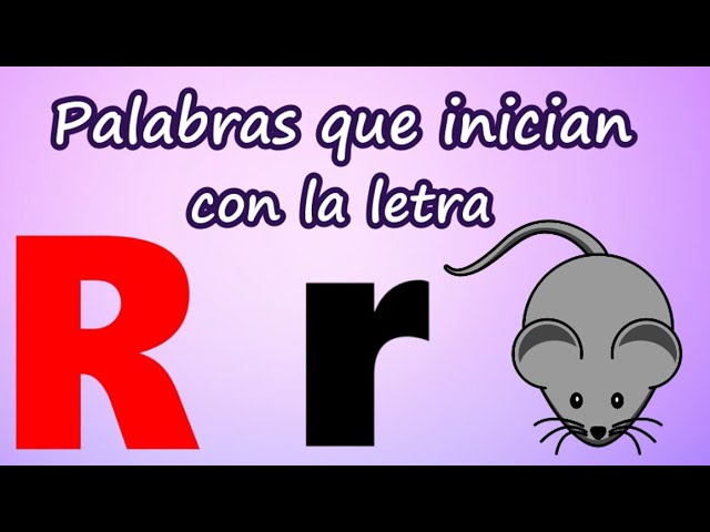 palabras que terminen con r