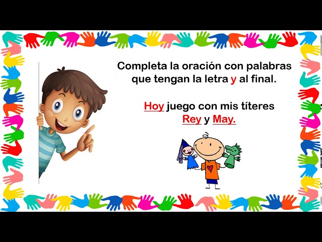palabras que terminen en ey