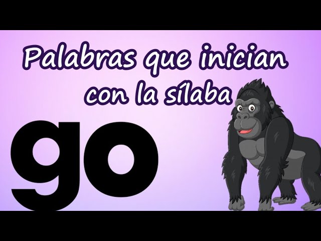 palabras que terminen en go