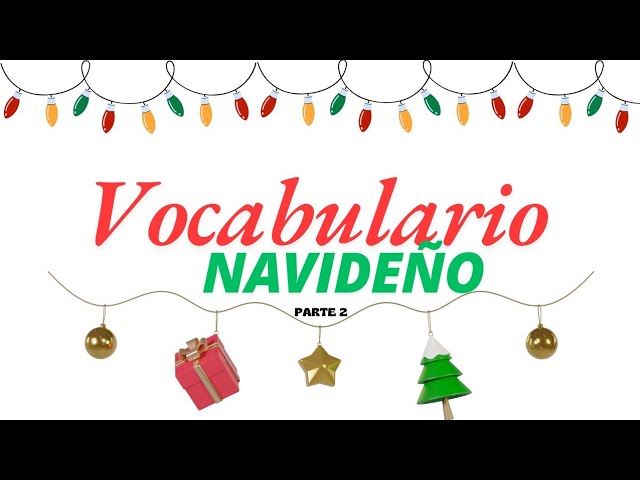 palabras relacionadas con la navidad
