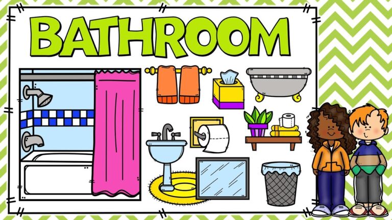partes de un baño en ingles