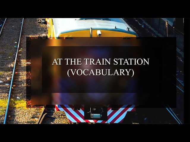 partes de un tren en ingles