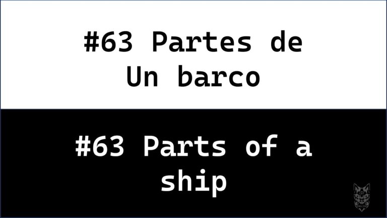 partes del barco en ingles