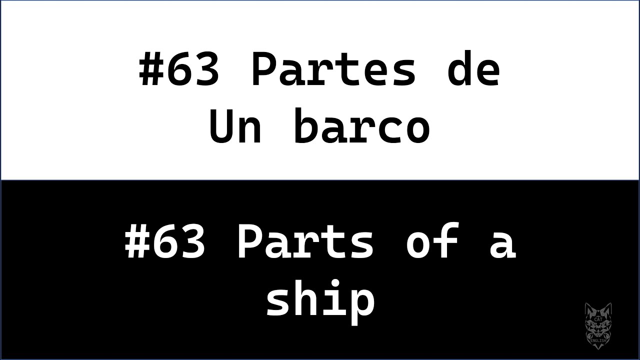 partes del barco en ingles