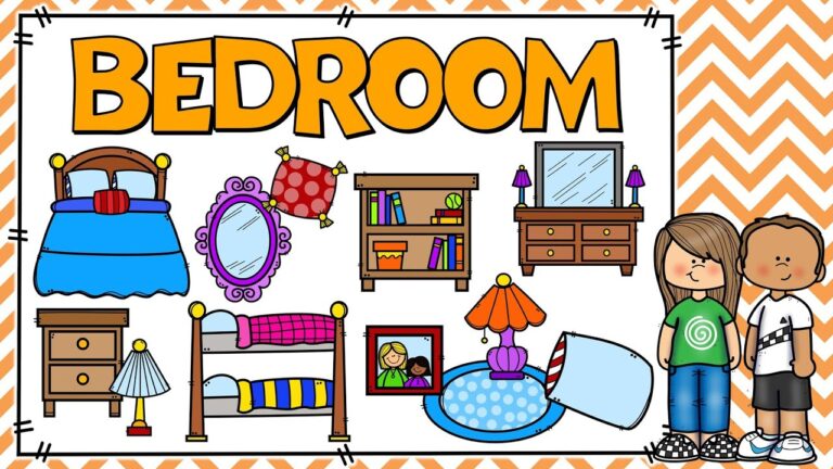 partes del cuarto en inglés