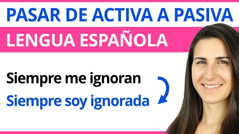 pasar de activa a pasiva ejercicios resueltos