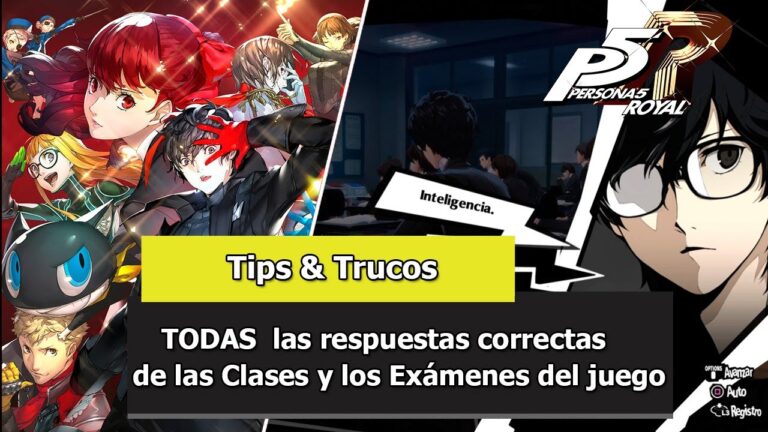 persona 5 respuestas de clase