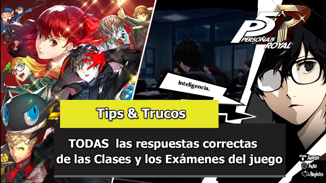 persona 5 respuestas de clase