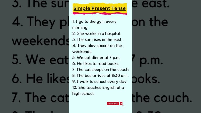 present simple 5 primaria pdf