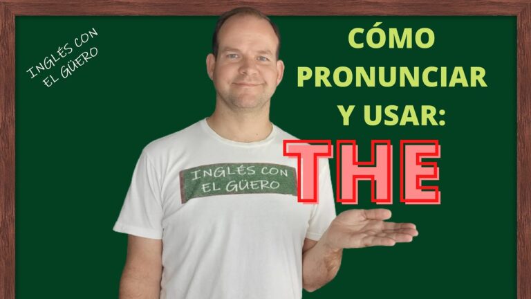 pronunciacion de los articulos en ingles