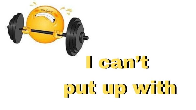 put up phrasal verb significado