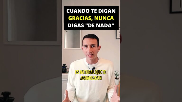 que contestar cuando te dicen gracias