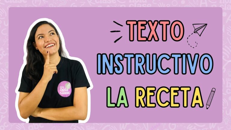 receta de cocina que tipo de texto es