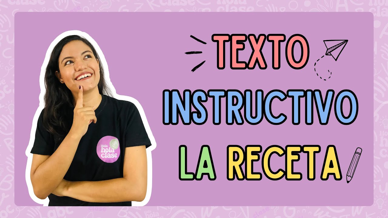 receta de cocina que tipo de texto es