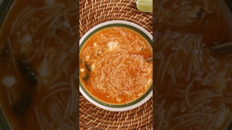 receta de sopa de fideos en ingles y español