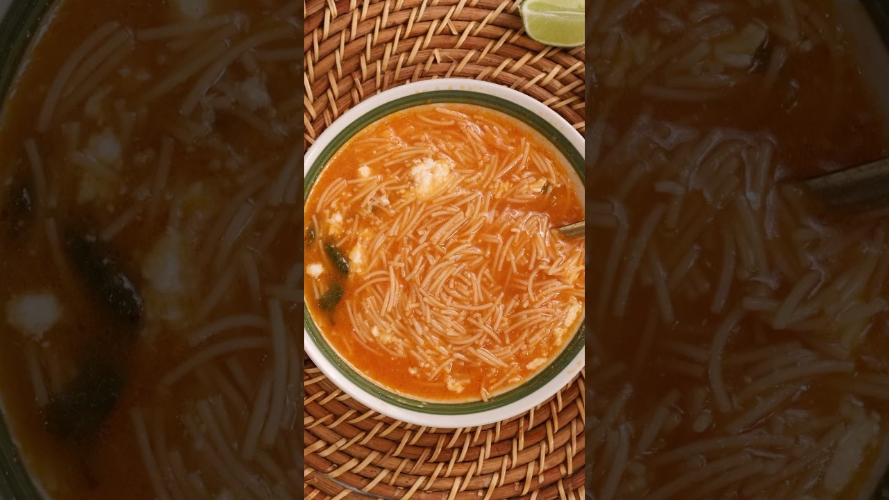 receta de sopa de fideos en ingles y español