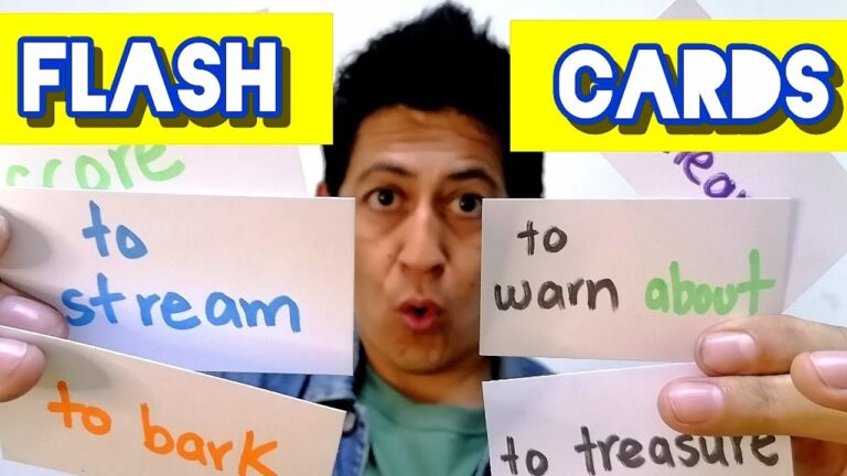 tarjetas de verbos en inglés