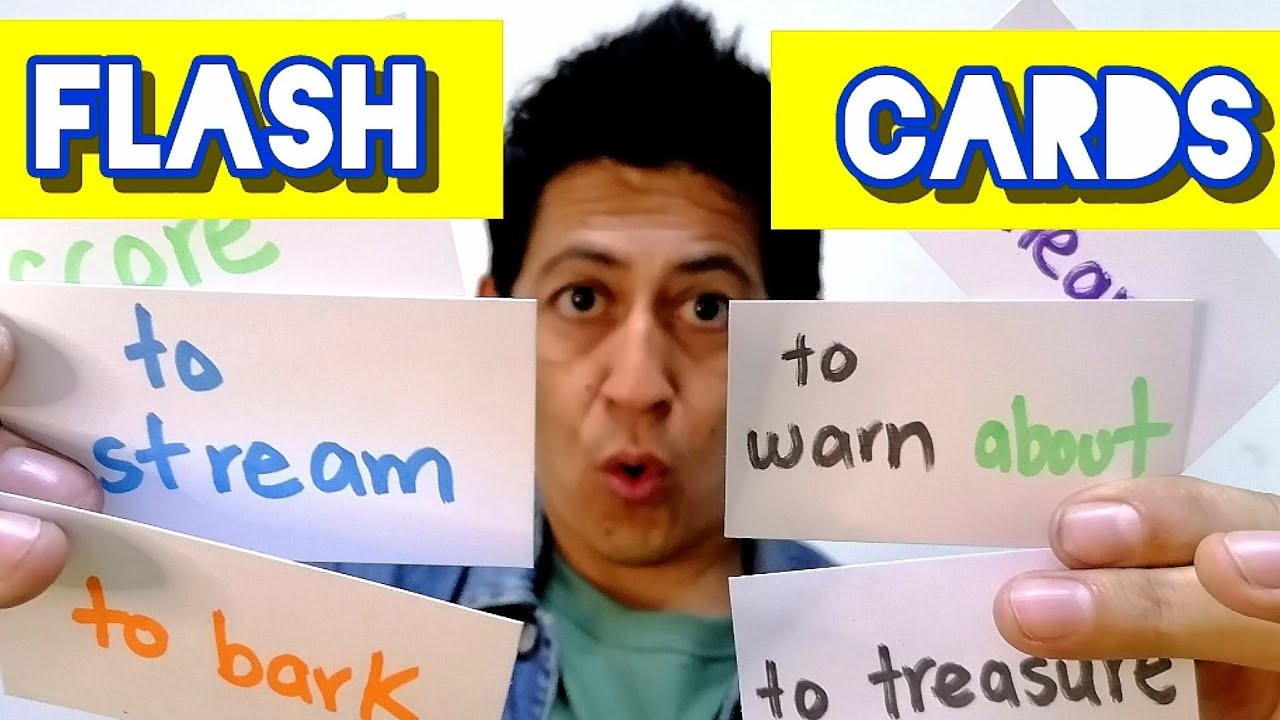 tarjetas de verbos en inglés