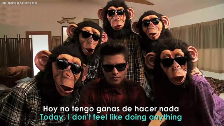 the lazy song letra español