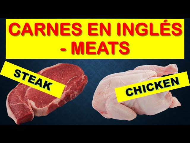 tipo de carne en ingles
