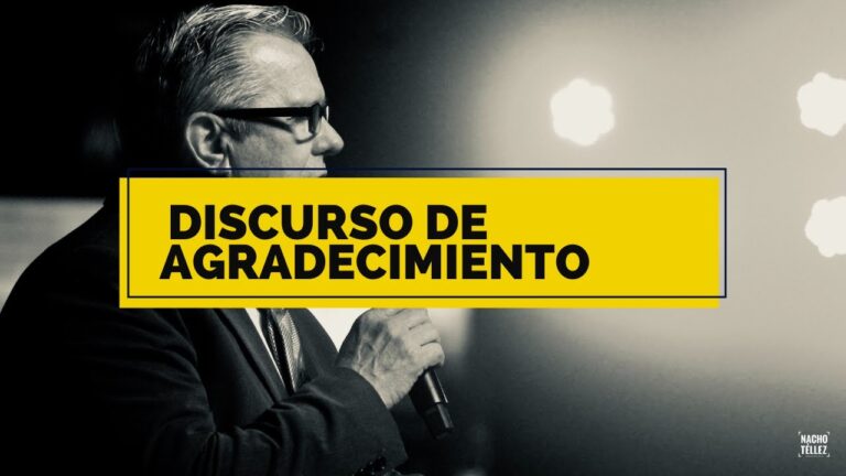 un discurso corto de agradecimiento