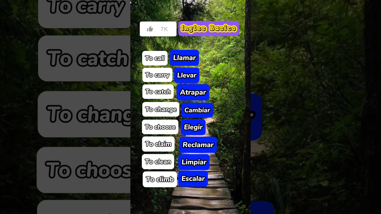 verbos con c en ingles