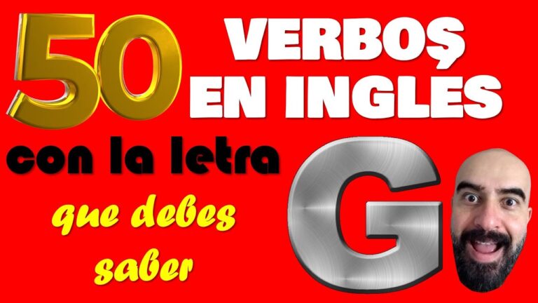 verbos en inglés con g