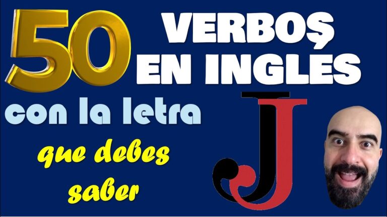 verbos en inglés con la letra j