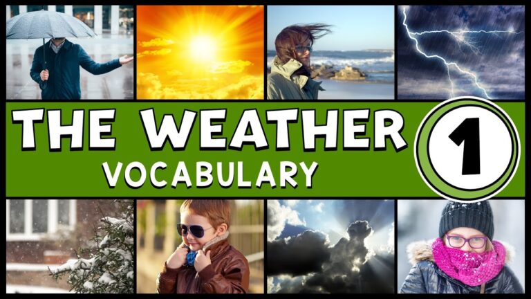 vocabulario del clima en ingles